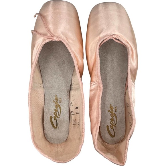 Capezio 176 European Pink Contempora Ballet Pointe Shoes 4B - Picture 4 of 9